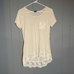 Rue21 Shirt with lace detail